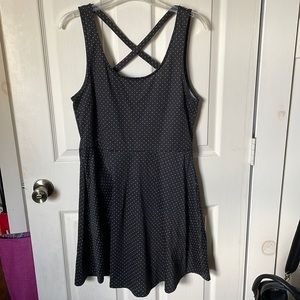 H&M black & white polka dot dress - Sz L